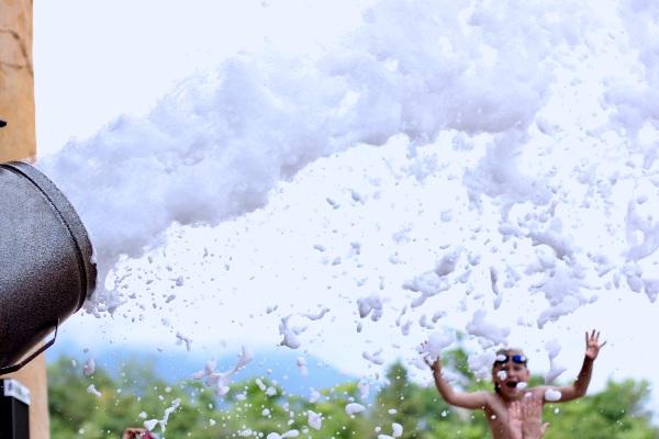 family friendly foam party
